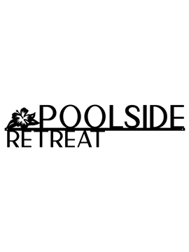 Poolside Retreat with Hibiscus